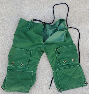 Green chafing pants.     Item B40