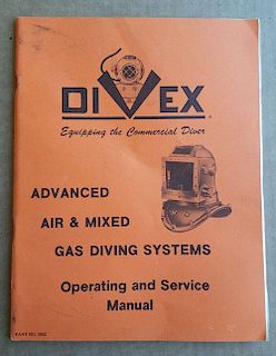 Vintage Divex helmet manual – Swindell.       Item G127