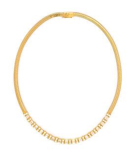 * An 18 Karat Yellow Gold and Diamond 'Les Classiques' Necklace, GEMLOK, 32.00 dwts.