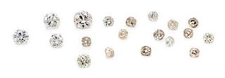 A Collection of 19 Loose Diamonds,