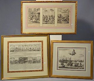 Three 18th C. Framed Prints