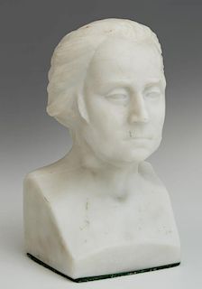 American Miniature Opaline Centennial Glass Bust of George Washington