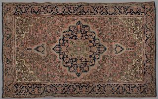 Antique Ferraghan Sarouk Carpet, 3' 4 x 4' 10