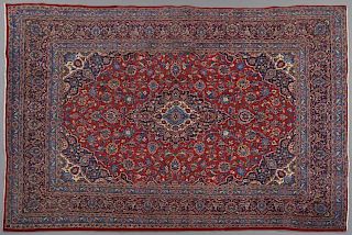 Kashan Carpet, 7' 7 x 10' 10.