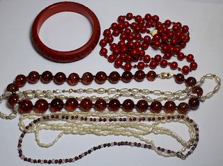 JEWELRY. Assorted Grouping Including Pearls.
