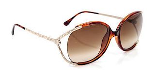 A Pair of Fendi Tortoiseshell Sunglasses,