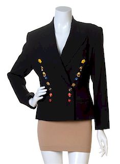 A Lolita Lempicka Black Double Breasted Jacket, No size.