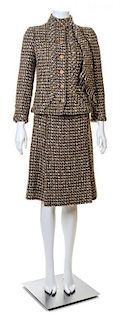 A Chanel Haute Couture 1950s Boucle Skirt Suit,