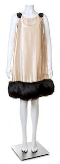 A Norell 1960s Cream Slip Sleeveless Dress, No size.