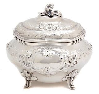 A Swedish Silver Footed Bowl with Domed Cover, BH Edlund, 1955,