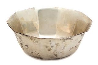 An American Silver Fluted Bowl, Tiffany & Co, New York, NY, 20th Century,