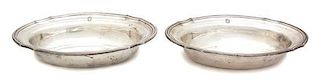 A Pair of French Silver Plate Vegetable Dishes, Cartier, Paris, 20th Century, monogrammed ESE