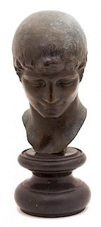 L. A. Lejeune, (Continental, 19th/20th Century), Bust of Young Roman
