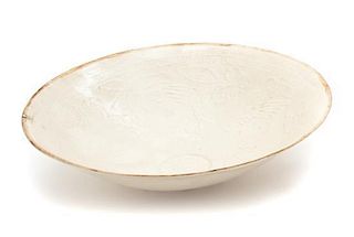A Chinese Ding-Type White Glazed Bowl