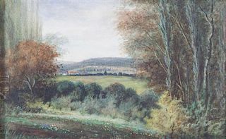 Artist Unknown, (Possibly English, 19th Century), View of Village Through a Break in the Trees