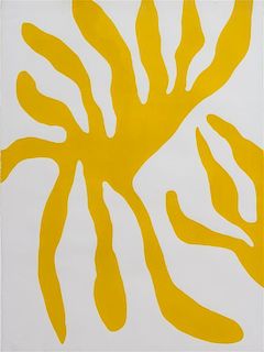 William Turnbull, (Scottish, 1922-2012), Yellow Leaf Form, 1967