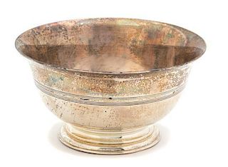 An American Silver Revere Style Bowl, Tiffany & Co., New York, NY, 20th Century,