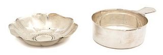 Two American Silver Bowls, Tiffany & Co., New York, NY, one floriform and the other porringer-form