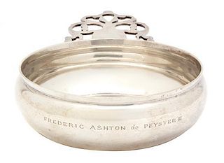 An American Silver Porringer, Tiffany & Co., New York, NY, stamped on the base Reproduction/Original By/Paul Revere Sr/Boston