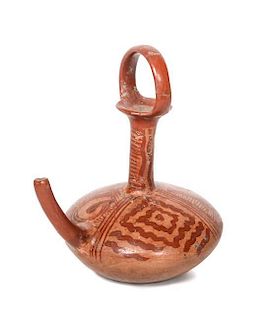 Michoacan Spouted Vessel Height 10 x width 7 x depth 9 inches