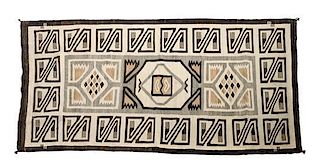 Navajo Two Grey Hills Rug 69 x 37 inches