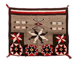 Navajo Crystal Region Sunday Saddle Blanket 31 1/2 x 25 1/2 inches