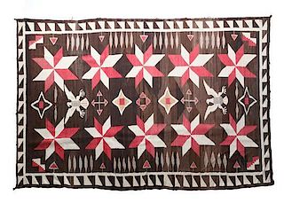Navajo Crystal Pictorial Rug 127 x 66 inches