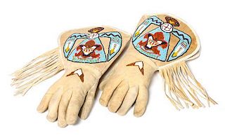 Pair of Plateau Eagle Scout Gauntlets Length 14 inches