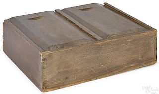 Hard pine double slide lid box