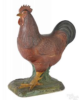 Pennsylvania carved and painted rooster