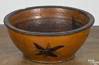 Fayette County, Pennsylvania redware bowl