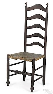 Delaware Valley five-slat ladderback side chair