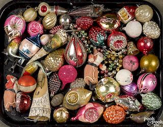 Large collection of antique Christmas ornaments
