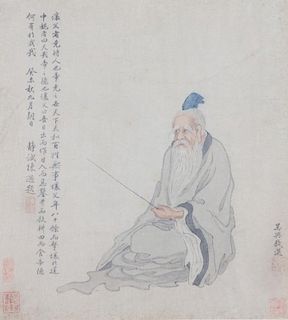 Attributed to Qian Xuan, (Chinese, 1239-1301), Scholar