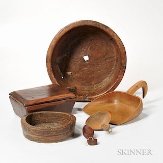 Six Wooden Culinary and Cheesemaking Tools