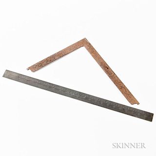 Wrought Iron Square and Ruler