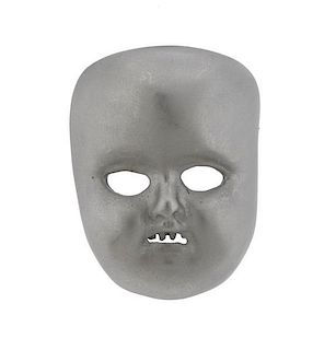 Kieselstein Cord Platinum Mask Brooch