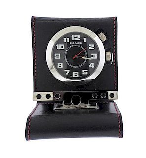 Chopard 1000 Miglia Steel Travel Alarm Clock