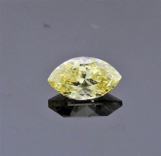 0.33ct VS1 Natural Fancy Yellow Marquise Diamond