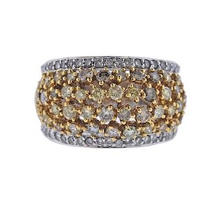 Sonia B 18k Gold Diamond Dome Ring