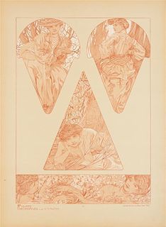 MUCHA, Alphonse (1860-1939). Figures D-coratives. Paris: Librairie Centrale des Beaux-Arts, [n.d.].