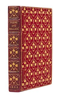 [DOVES BINDERY - COBDEN-SANDERSON]. SWINBURNE, Algernon Charles (1837-1909). Poems and Ballads. London: Edward Moxon & Co, 18