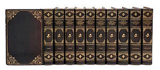 POE, Edgar Allan (1809-1849). Works. New York: G.P. Putnams Sons, 1902.  10 volumes, morocco extra.