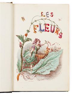 * GRANDVILLE (1803-1847). Les Fleurs Animee . Paris: Librairie Martinon, [ca 1857].
