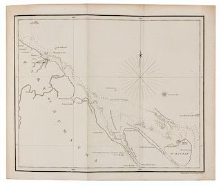 * [PACIFIC] A group of works about the Pacific. Together, 3 works in 5 volumes.