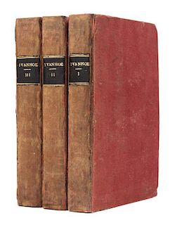 SCOTT, Walter, Sir (1771-1832). Ivanhoe. Edinburgh: for Archibald Constable and Co. and Hurst, Robinson, and Co., 1820.  ORIG