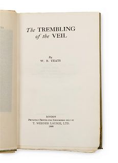 YEATS, William Butler (1865-1939). The Trembling of the Veil. London: Privately printed for subscribers by T. Werner Laurie, 
