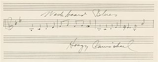 * CARMICHAEL, Hoagy (1899-1981). Autograph musical quotation signed ("Hoagy Carmichael"). N.d.