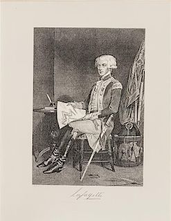 * LAFAYETTE, Marie Joseph Paul Yves Roch Gilbert du Motier, Marquis de (1757-1834). ALS ("Lafayette"), in English, to James M