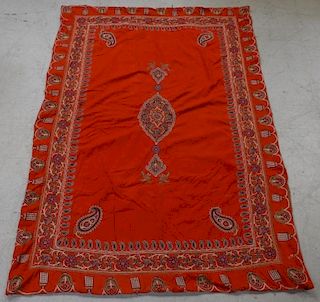 Middle Eastern Embroidered Textile Shawl
